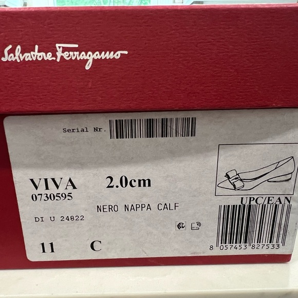 Salvatore Ferragamo VIVA pump. Black Nappa Calf leather - Picture 7 of 8